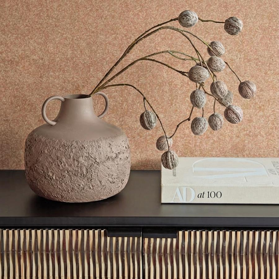 Burnished Earth Low Vase